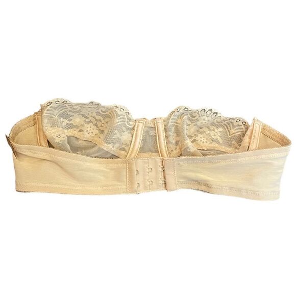 Vanity Fair Tan Floral Lacey Bra size 34A - Picture 2 of 4